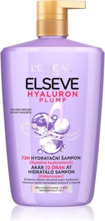 L'Oréal Paris Elseve Hyaluron Plump Moisture Shampoo (1000 ml, Flüssiges Shampoo)