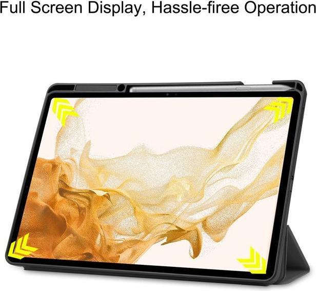 Produktbild MU Classic Dreifach faltbare Leder Hülle (Galaxy Tab S8+)