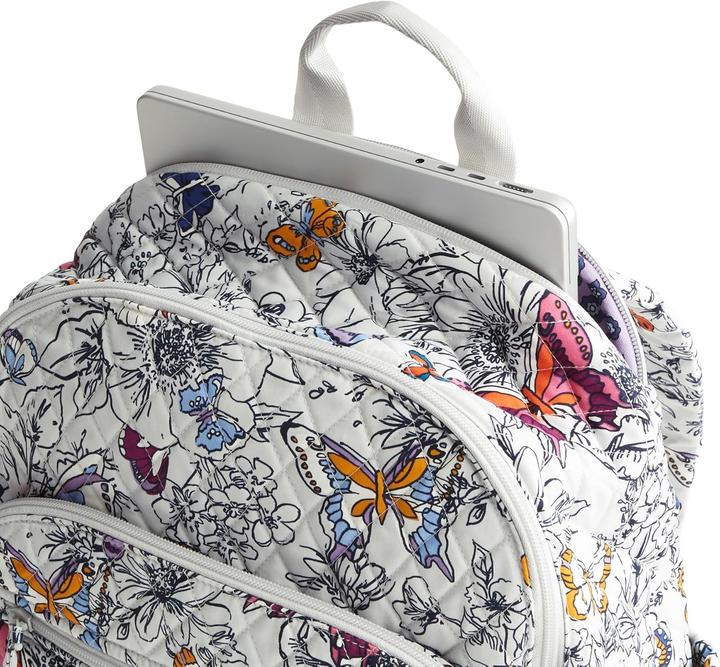 Actual product image Vera Bradley Bancroft Backpack Wing Bloom