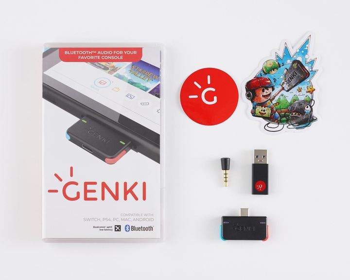 Actual product image Genki Audio Bluetooth Adapter (Transmitter & Receiver)