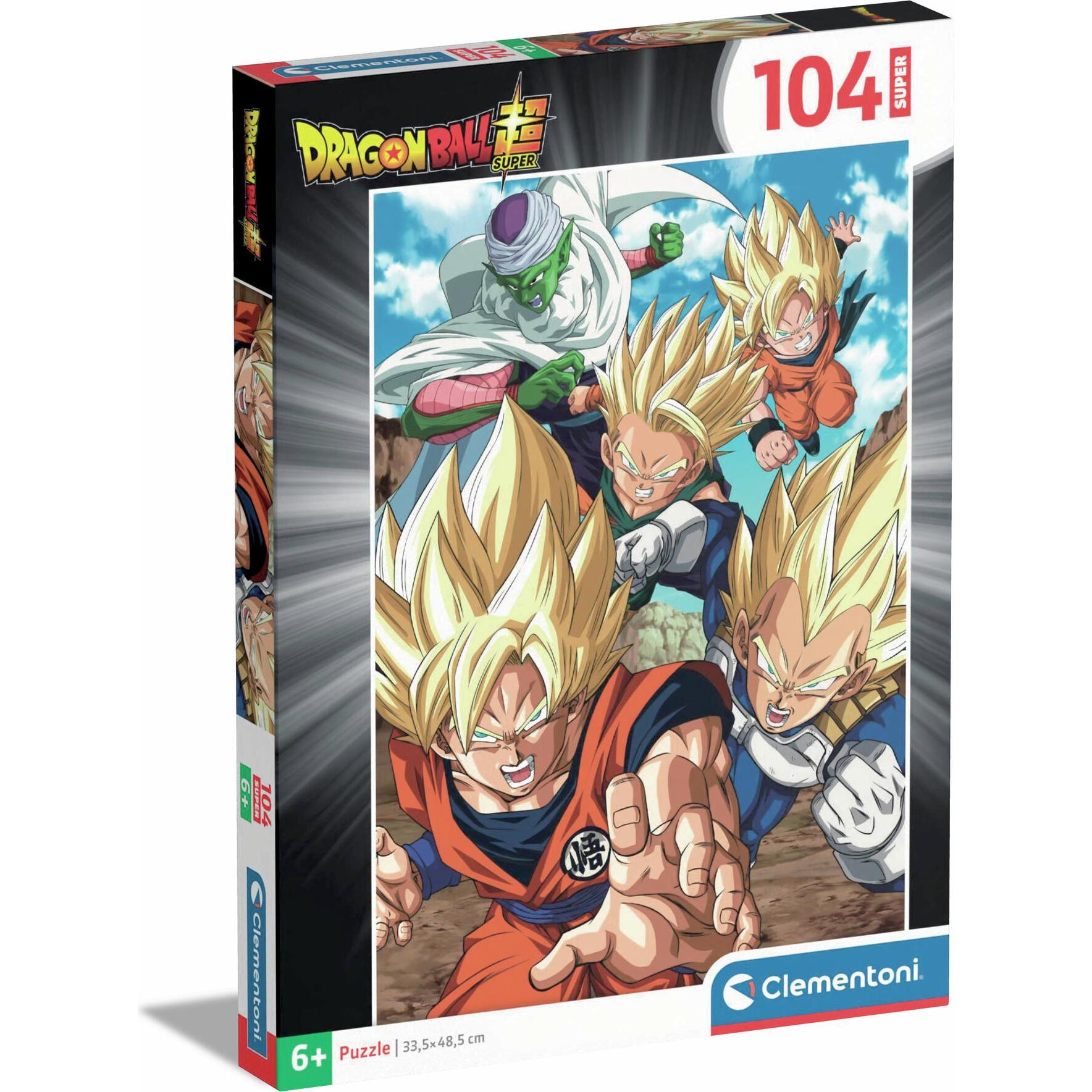 Clementoni Multicolore Dragon Ball - Super Saiyan - Puzzle Super Colour 104P (104 Pezzi)