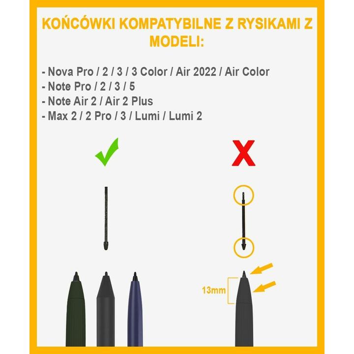 Image du produit Onyx Boox Stylus Tips for Pen Plus / Pen2 Pro / Triangle Pen