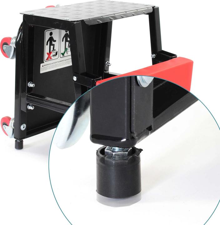 Image du produit Wiltec Tabouret escabeau de mécanicien Servante d’atelier mobile sur roulettes 160kg Plateau outils