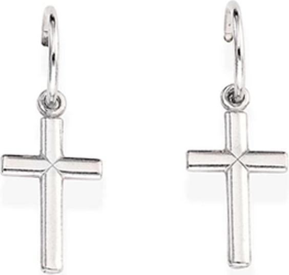 Amen Rosary Bell Cross Ohrringe (Silber 925)