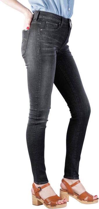 Actual product image G-Star 3301 High Skinny Jeans Superstretch worn in coal (W34/L32)