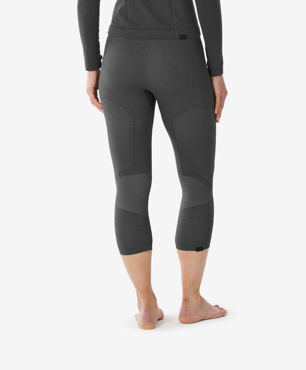 Produktbild Wedze Skiunterwäsche Funktionshose Damen warm dehnbar 3/4 Länge - BL 900 Tech grau (M)