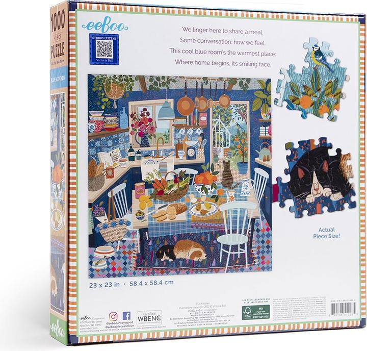 Immagine prodotto Eeboo Cucina blu (1000 pezzi)