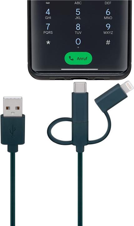 Actual product image Goobay Smartphone USB charging cable with LED lights (0.90 m, 5 W)