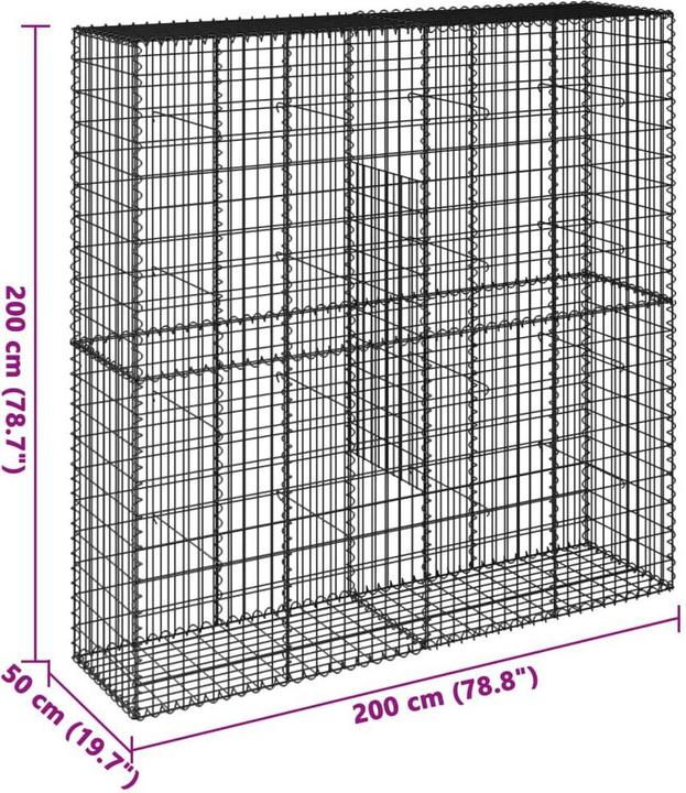 Produktbild vidaXL Gabionenkorb