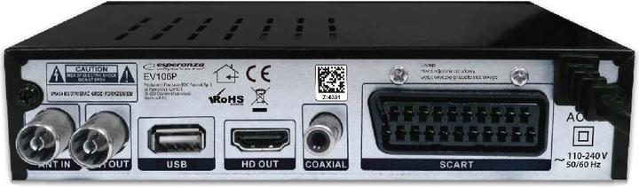 Productafbeelding Esperanza EV106P (DVB-T, DVB-T2, DVB-C, DVB-C/S2)