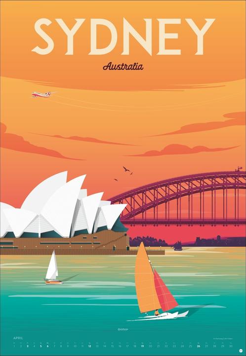 Produktbild Travel the World Posterkalender 2026