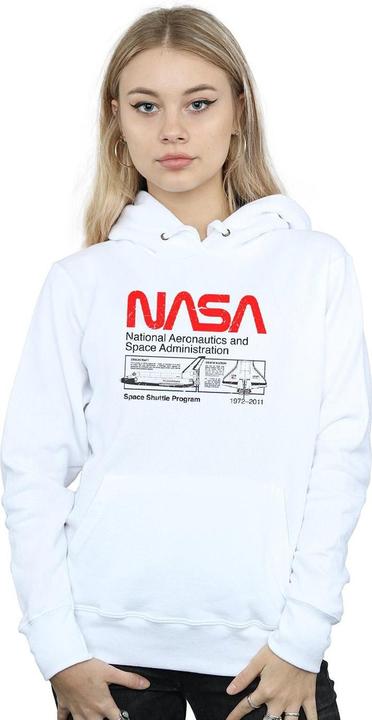 Actual product image Nasa Womens/Ladies Space Shuttle Hoodie (S)