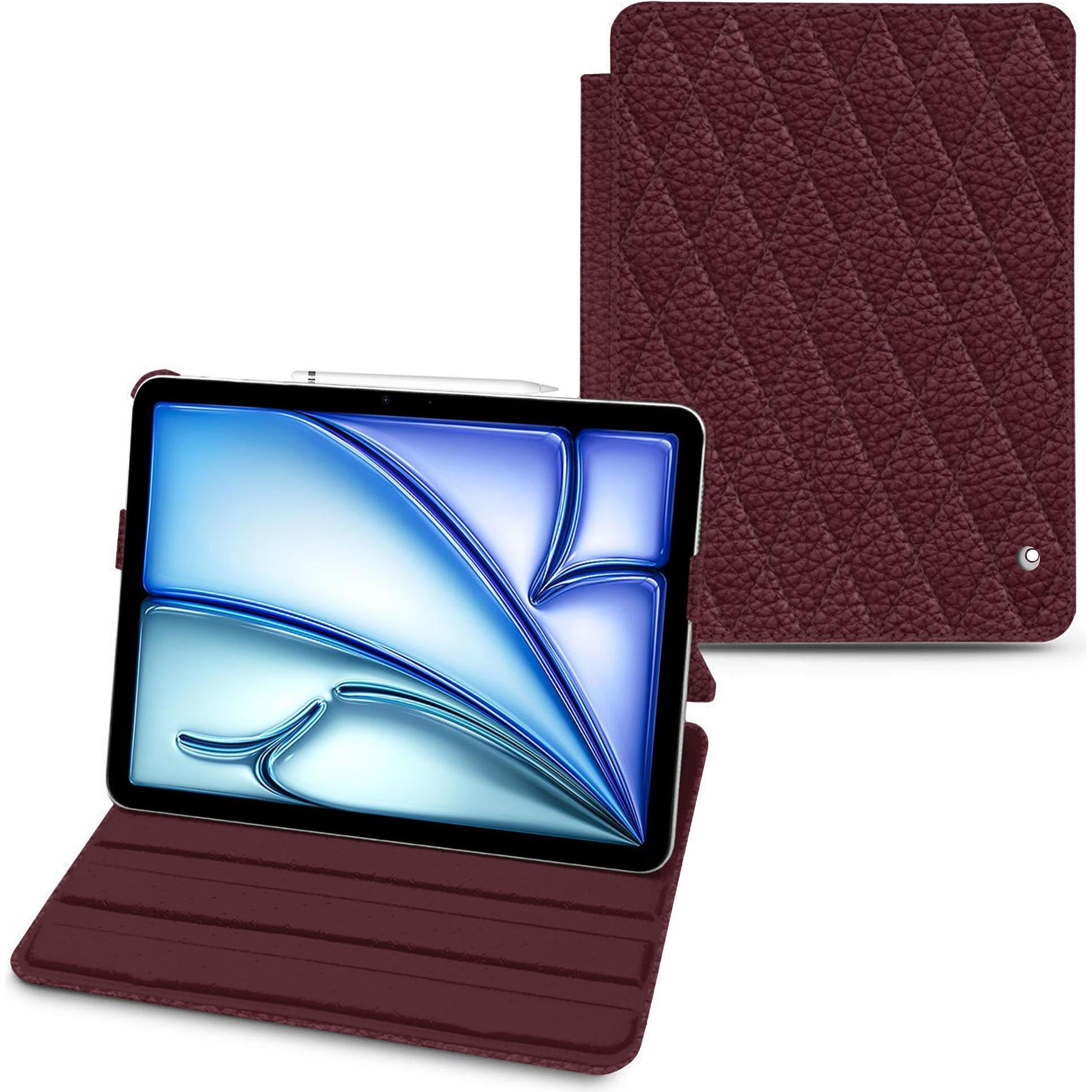 Thumbnail - Noreve Lederschutzhülle horizontal (iPad Air 2022 (5. Gen), iPad Air 2020 (4. Gen)), Tablet Hülle, Violett