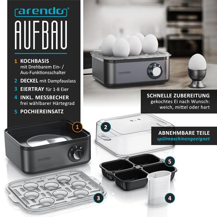 Produktbild Arendo Eierkocher Edelstah
