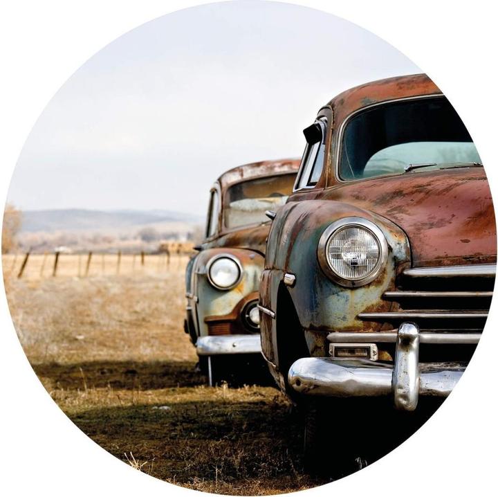 Immagine prodotto Trenddeko Vecchie auto arrugginite (Ø 188 cm)