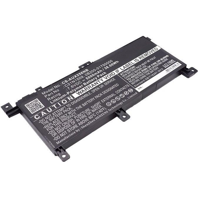 Thumbnail - CoreParts Laptop Battery for Asus (6 Zellen, 4000 mAh), Notebook Akku, Schwarz