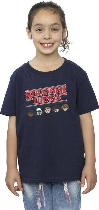 Immagine prodotto Netflix Stranger Things Caricature Logo Maglietta Ragazze (152, 158)