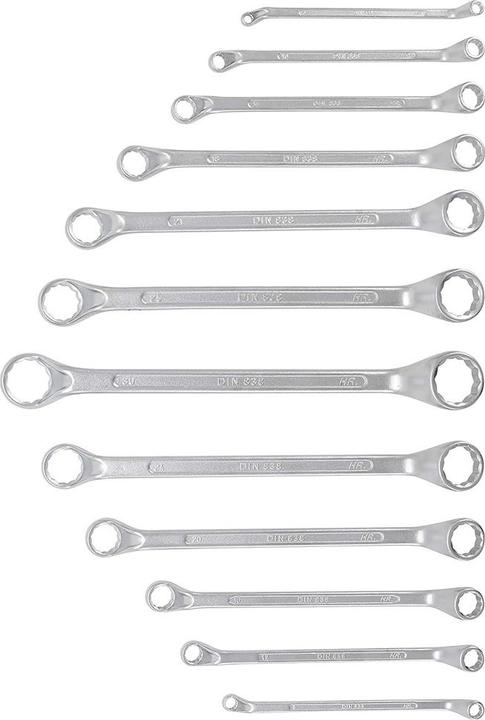 Immagine prodotto BGS Set di 12 Chiavi a doppio anello, a gomito SW 6 x 7 - 30 x 32 mm ( 1214 ) (19 mm, 6 mm, 12 mm, 24 mm, 14 mm, 22 mm, 16 mm, 23 mm, 10 mm, 21 mm, 18 mm, 27 mm, 7 mm, 17 mm, 11 mm, 15 mm, 26 mm, 30 mm, 8 mm, 28 mm, 9 mm, 29 mm, 13 mm, 20 mm, 25 mm)