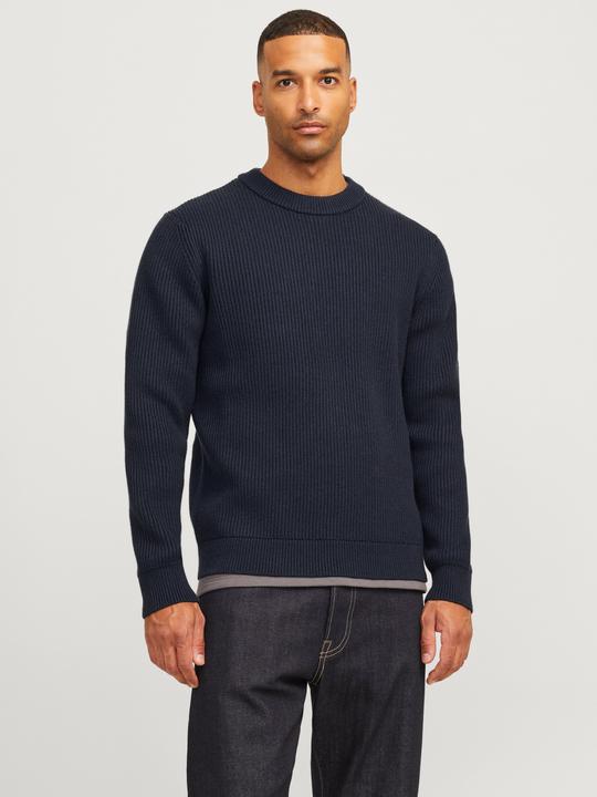 Produktbild Jack & Jones RDD Einfarbig Strickpullover mit Rundhals Strickpullover mit Rundhals (M)