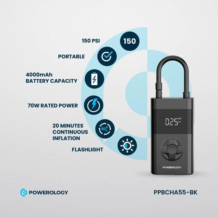 Produktbild Powerology Mini Air Compressor Powerbank