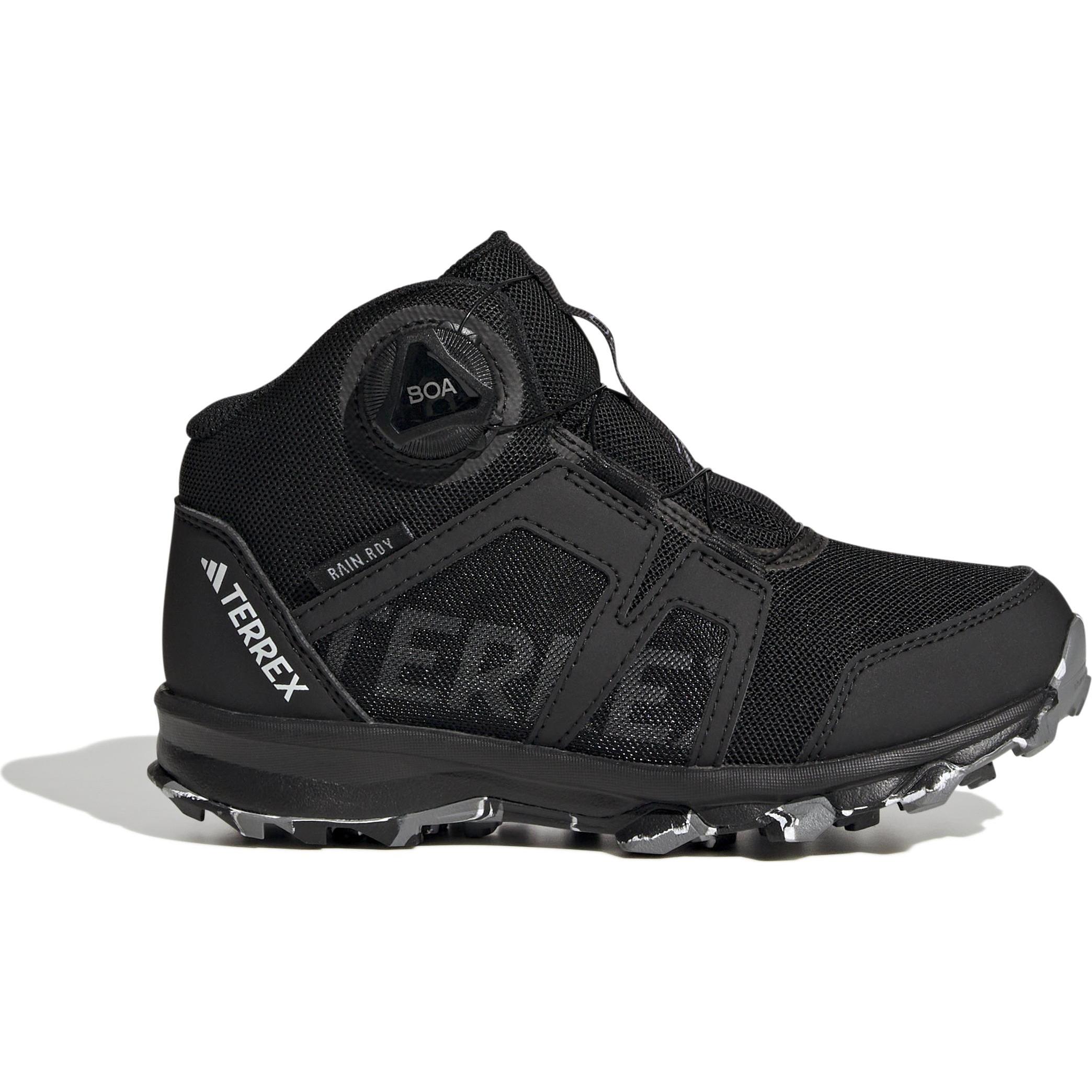adidas, Unisex, Wanderschuhe, Kid's Terrex BOA Mid Rain Ready (37), Schwarz