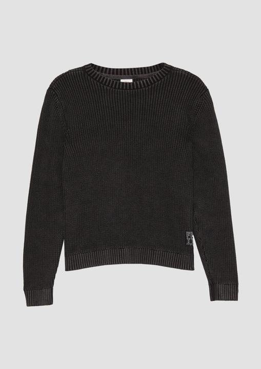 Image du produit s.Oliver Strickpullover Gewaschener Strickpullover mit Logo-Detail (158, 164)