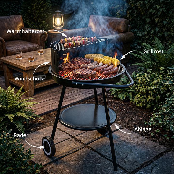 Actual product image Relaxdays Charcoal grill