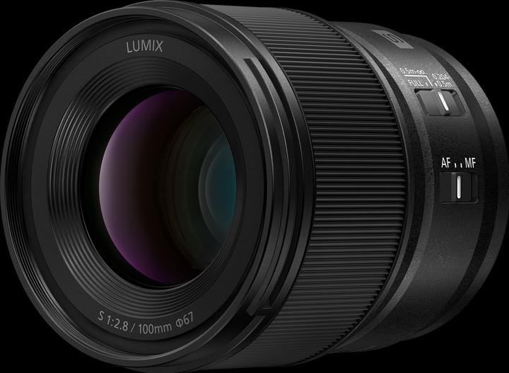 Panasonic Lumix S-E100E 100mm f/2.8-22 Macro (Monture L, Plein format)