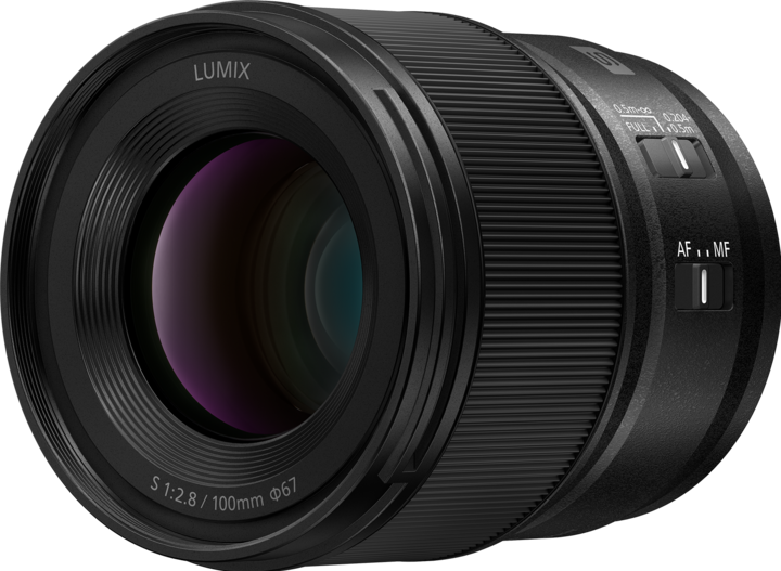 Actual product image Panasonic Lumix S-E100E 100mm f/2.8-22 Macro (L-Mount, full size)