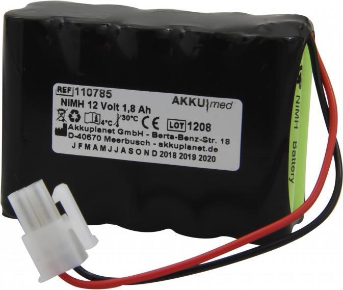 Actual product image AccuCell Battery Cardiette Cardioline AR1200 View AR1200view - GP180AAH10YMXZ (1 pcs., 1800 mAh, Rechargeable battery)