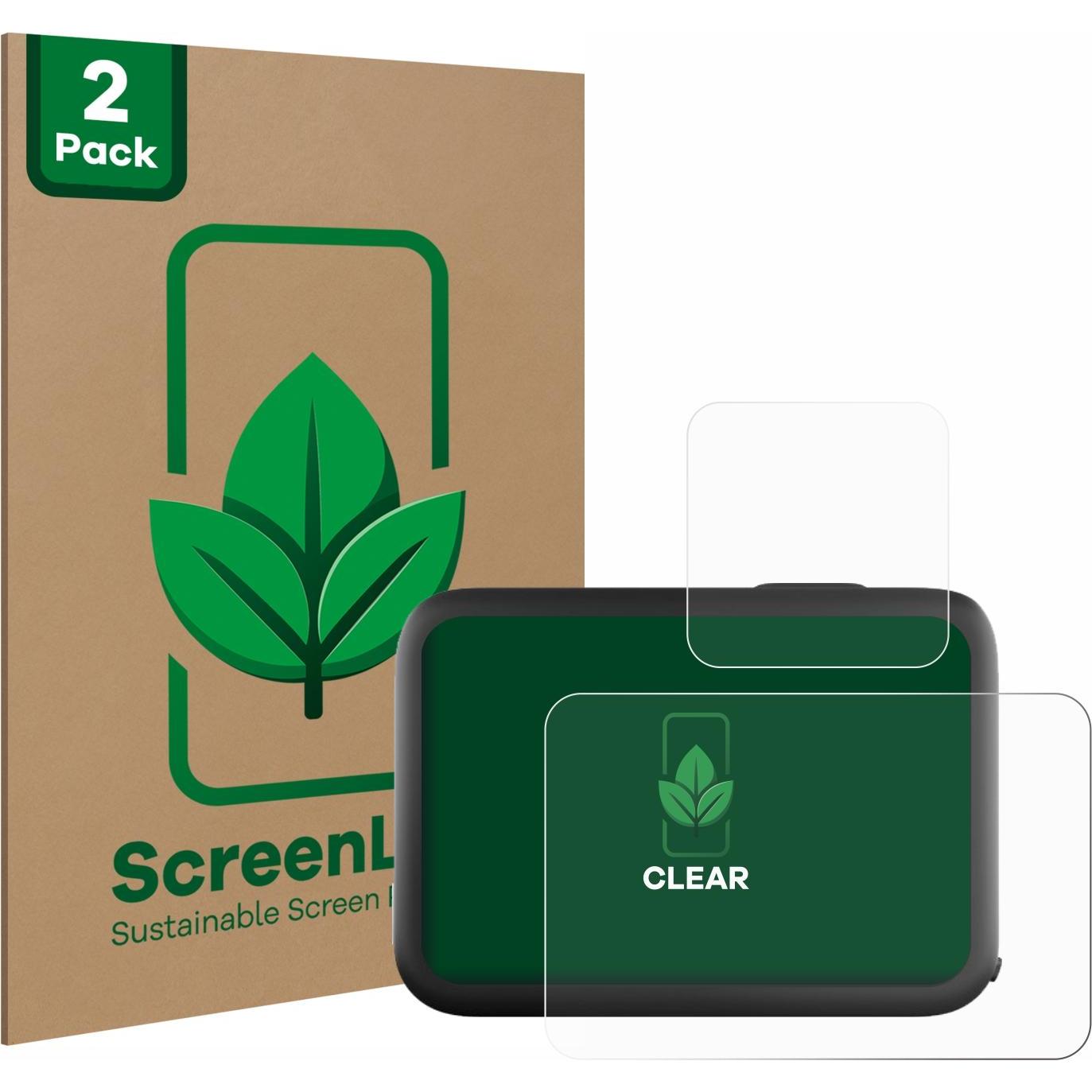 ScreenLeaf Schutzfolie nachhaltiger Displayschutz Displayschutzfolie Folie Klar Transparent (Hero 11 Black), Action Cam ...
