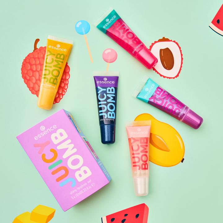 Produktbild essence Juicy Bomb Set (106 Mellow Mango, 101 Lovely Litchi, 102 Witty Watermelon)