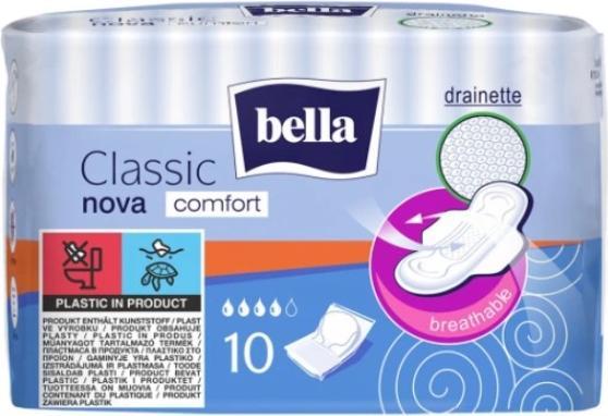 Produktbild Bella Klassische Nova Comfort Damenbinden mit Flügeln, 10 Stück (10 x)