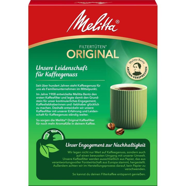 Actual product image Melitta Original 102 / 80 pieces