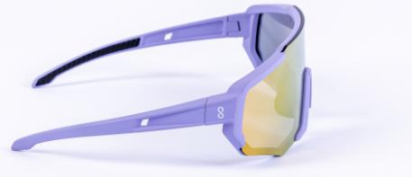 Actual product image Coast Optics Nita sports glasses Alpen purple with Gold Sun and clear lens (Alps purple, Gold Sun, Lucid)