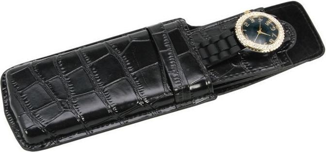 Produktbild Safe Uhrenetui mit echtem schwarzen Leder