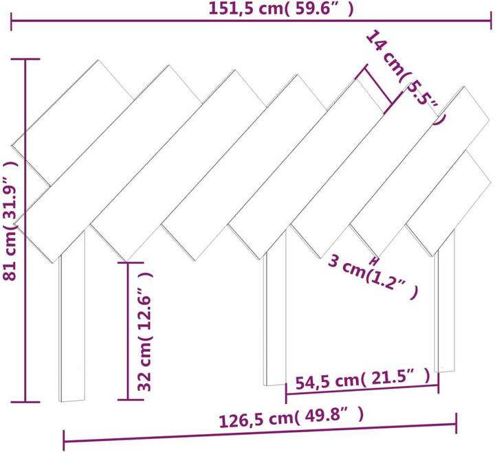 Produktbild VidaXL Ute (151.5 x 3 x 81 cm)