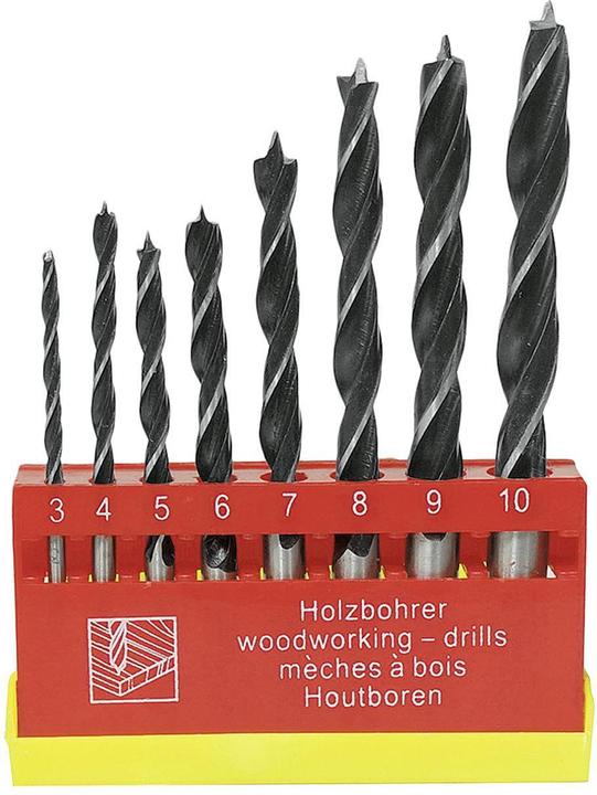 Easy Work Set di punte per legno 3 - 10 mm (10 mm, 3 mm, 4 mm, 5 mm, 6 mm, 7 mm, 8 mm, 9 mm)