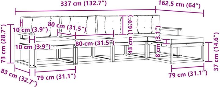 Produktbild vidaXL Gartenmöbel