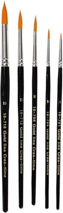 Creativ Company Nylonhaarpinsel Universal 5 Stück (7 mm)