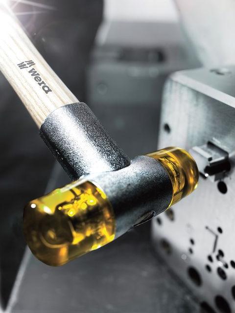 Actual product image Wera Plastic hammer with polyurethane inserts (374 g)