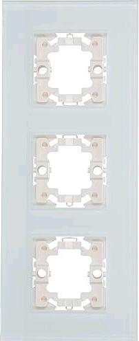 Produktbild EGB V50251398 Abdeckrahmen 50x50 3fach Glas mint