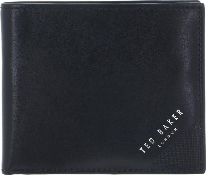 Actual product image Ted Baker Embossed Corner Leather Bifold Coin Wallet