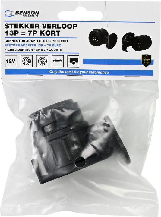 Produktbild Benson AnhÃ¤nger-Adapter 13 zu 7 polig, kurz
