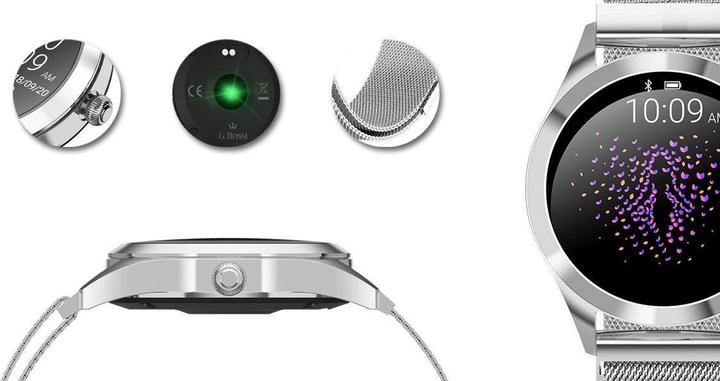 Actual product image Gino Rossi SW017-7, silver colour (38 mm)