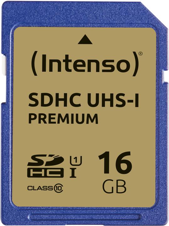 Actual product image Intenso UHS-I Premium (16 GB, SDHC, U1, UHS-I)