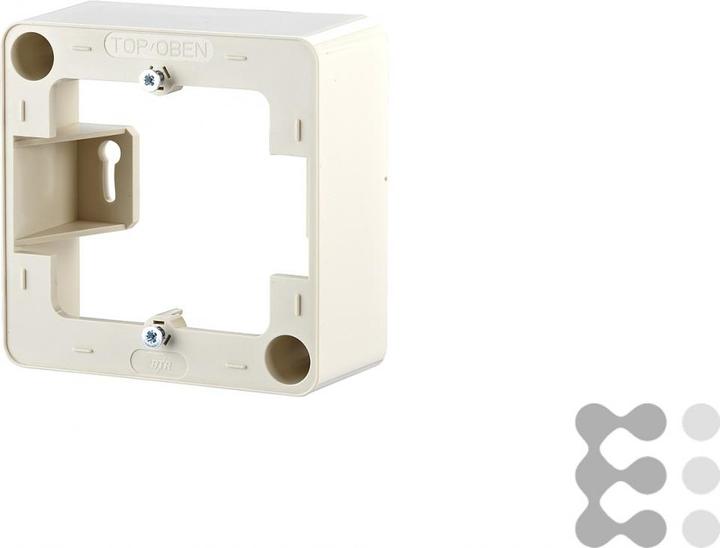 Image du produit Metz Connect BTR Cadre de montage en saillie pour prises E-DAT modul CAT.6 modulaires blanc perle UE 10 pcs.