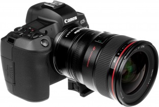 Produktbild Commlite Adapter Canon EF/EF's zu EOS R (Umkehrring, Canon RF, Canon R)