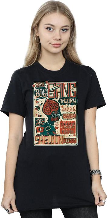 Produktbild Big Bang Theory Infografik Poster Baumwolle Boyfriend TShirt (M)