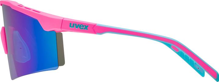 Actual product image Uvex flowline (Pink matt, Mirror Blue)